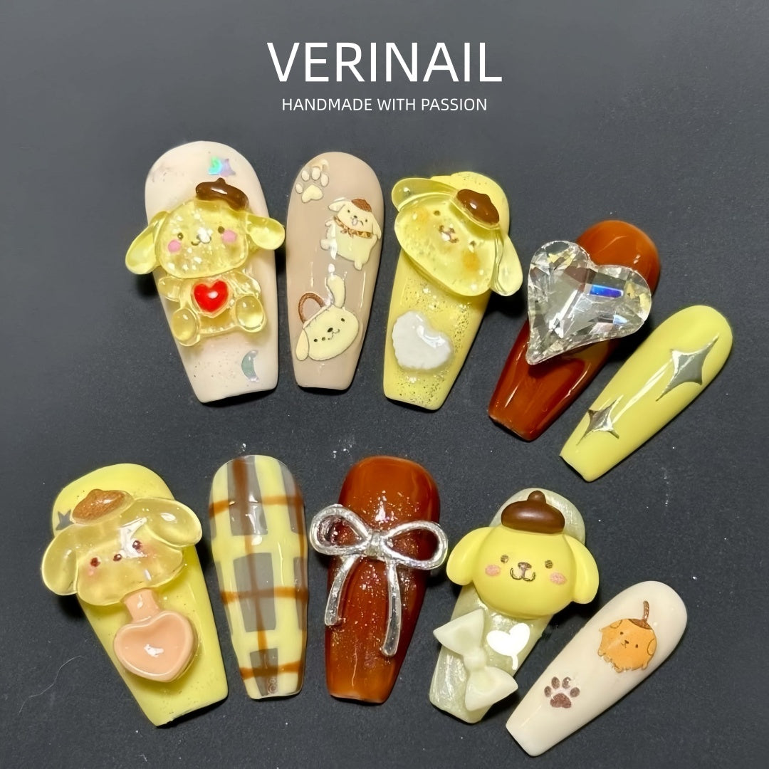 #1 Handmade Press On Nails Gothic nails/Smudged nails/Custom nails