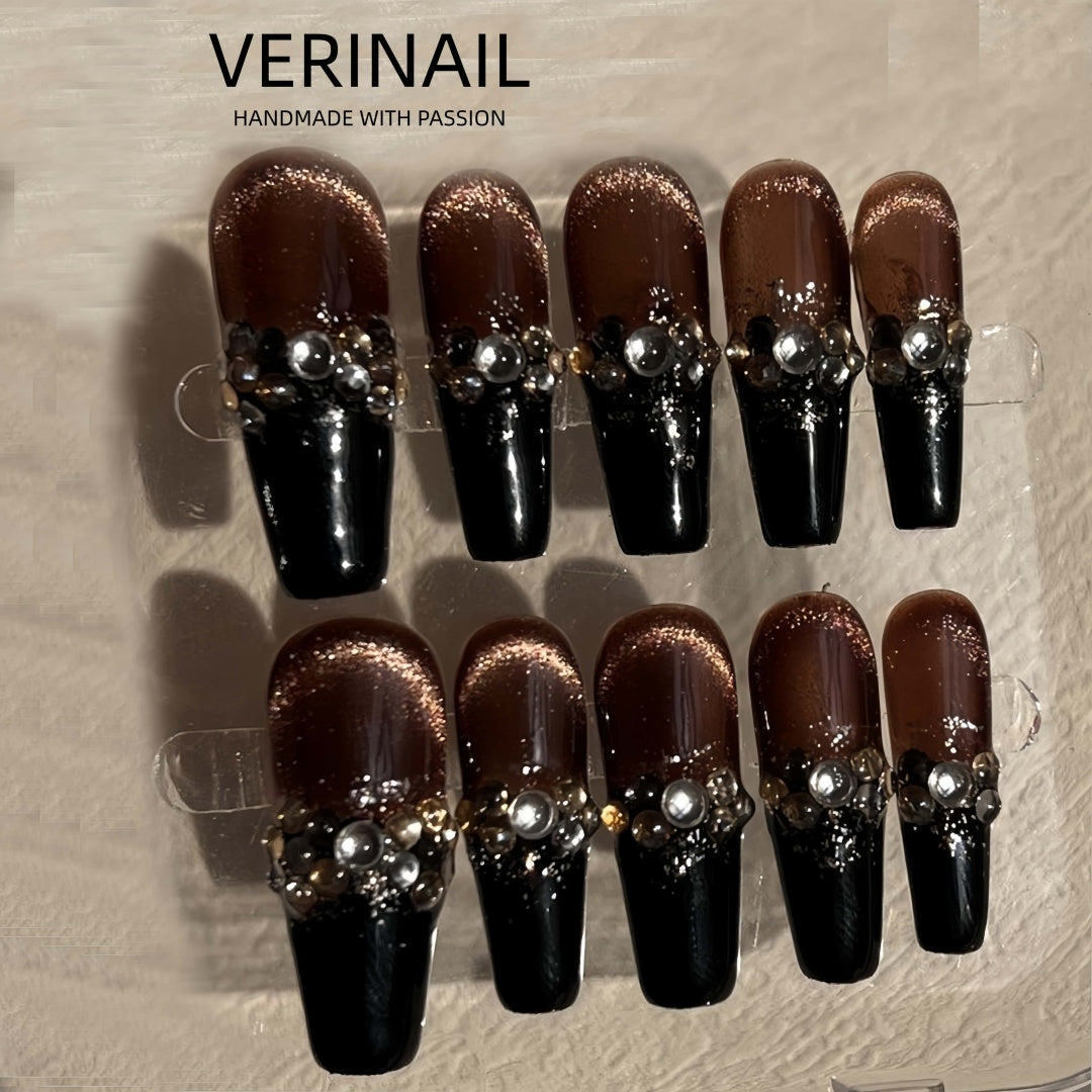 #1 Handmade Press On Nails Gothic nails/Smudged nails/Custom nails