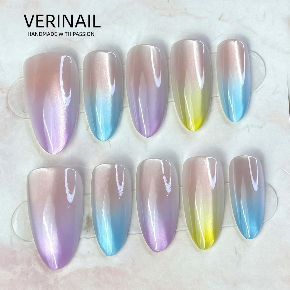 #3 Press-On Nails Box | Handmade | Reusable | Glitter + Gems + Floral | French Tips