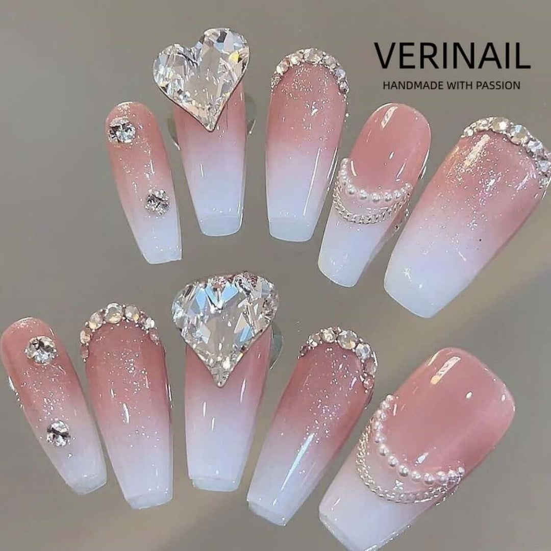 #1 Handmade Press On Nails Gothic nails/Smudged nails/Custom nails