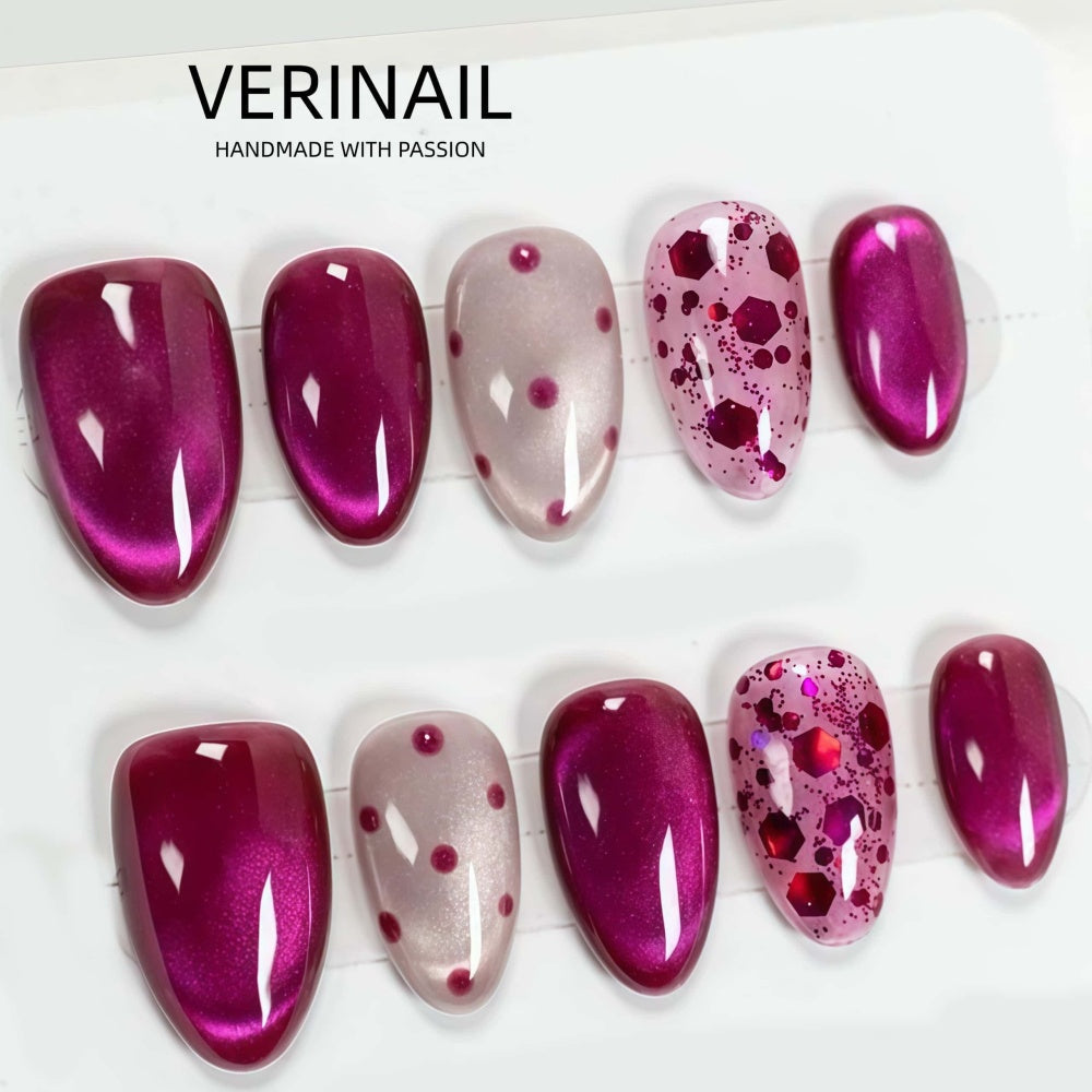 #3 Press-On Nails Box | Handmade | Reusable | Glitter + Gems + Floral | French Tips