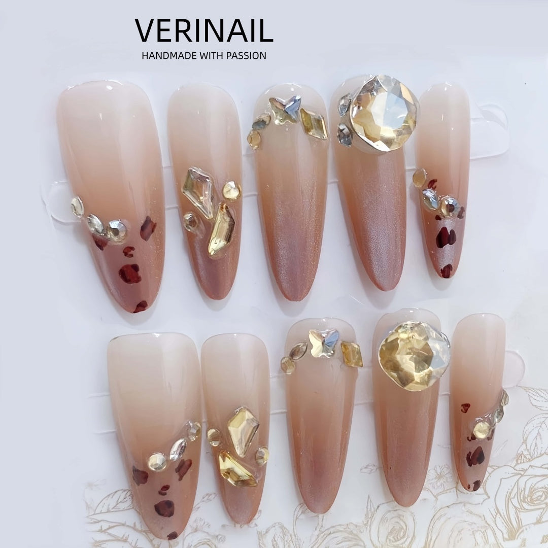 #1 Handmade Press On Nails Gothic nails/Smudged nails/Custom nails