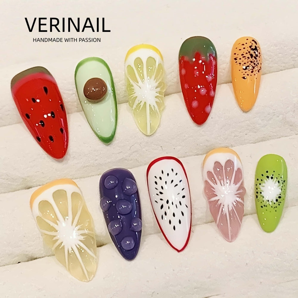 #3 Press-On Nails Box | Handmade | Reusable | Glitter + Gems + Floral | French Tips