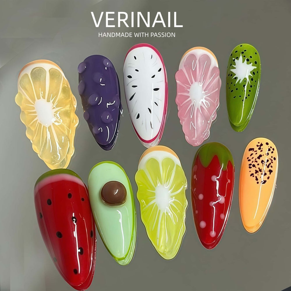 #3 Press-On Nails Box | Handmade | Reusable | Glitter + Gems + Floral | French Tips