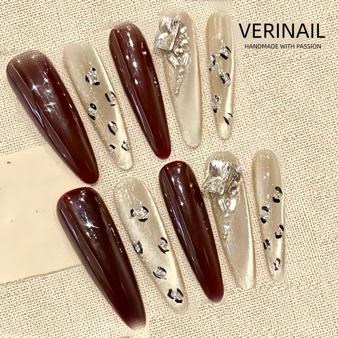 #1 Handmade Press On Nails Gothic nails/Smudged nails/Custom nails