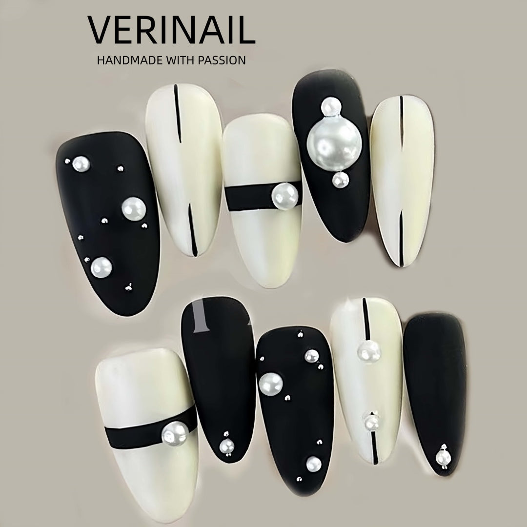 #1 Handmade Press On Nails Gothic nails/Smudged nails/Custom nails
