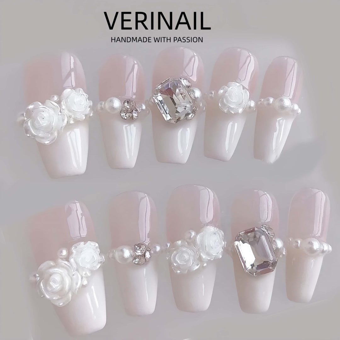 #1 Handmade Press On Nails Gothic nails/Smudged nails/Custom nails