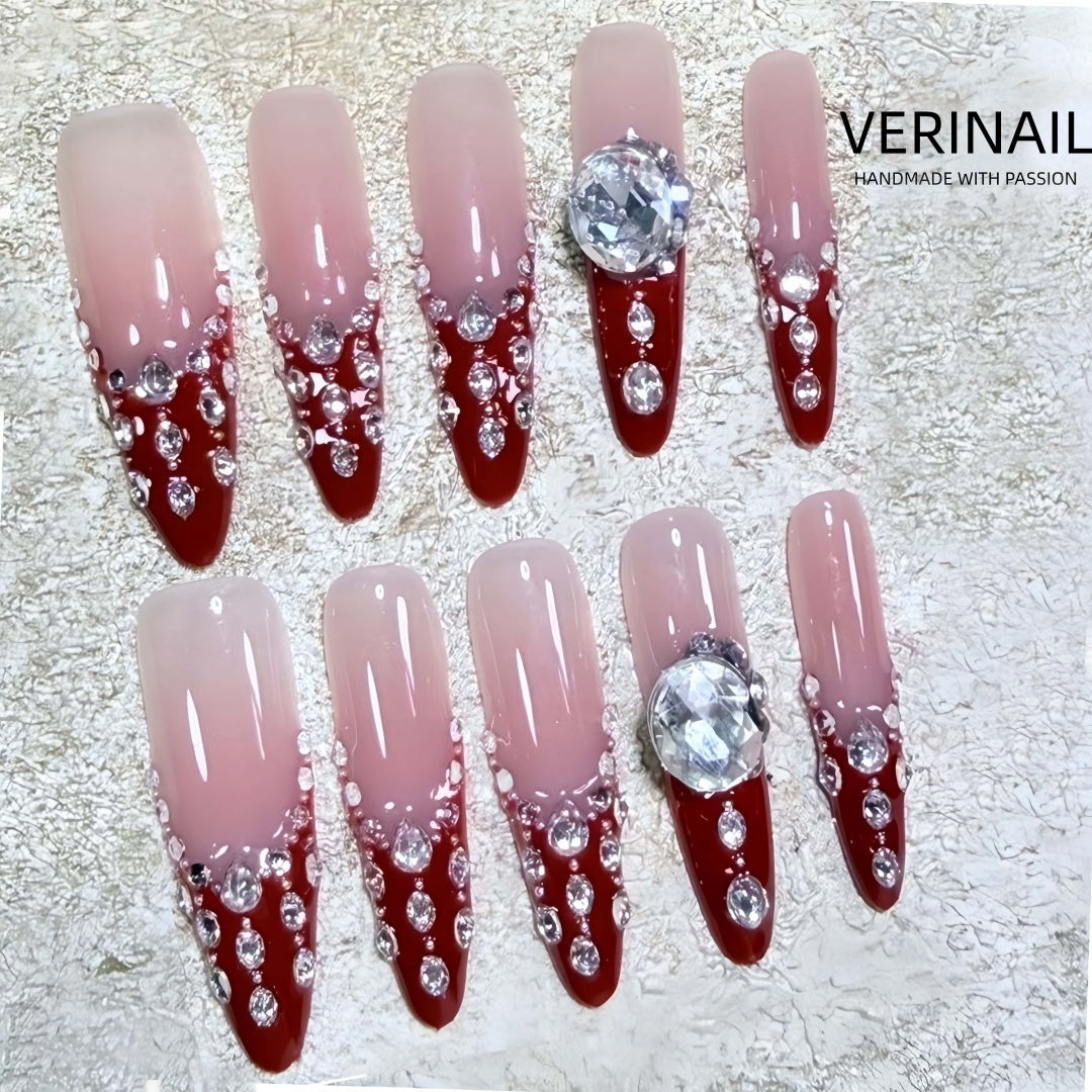 #1 Handmade Press On Nails Gothic nails/Smudged nails/Custom nails