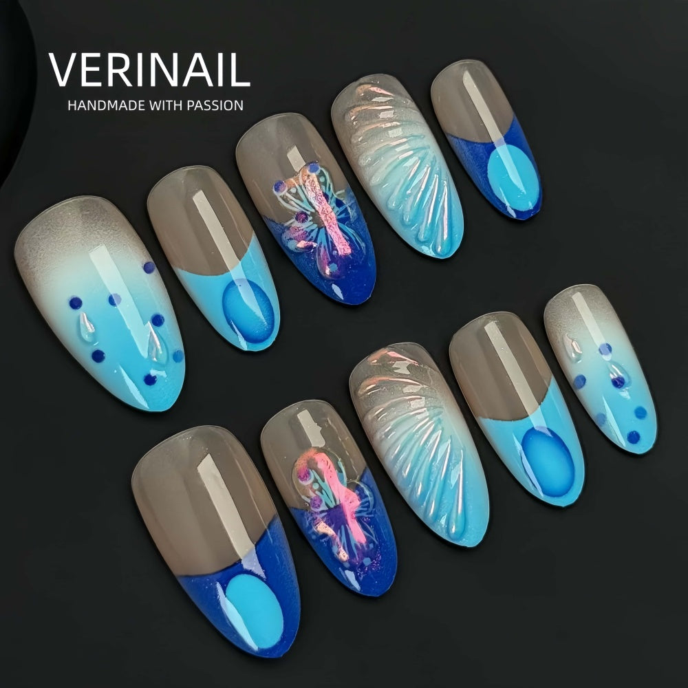 #4 Press-On Nails Box Handmade, Reusable, Unique Styles