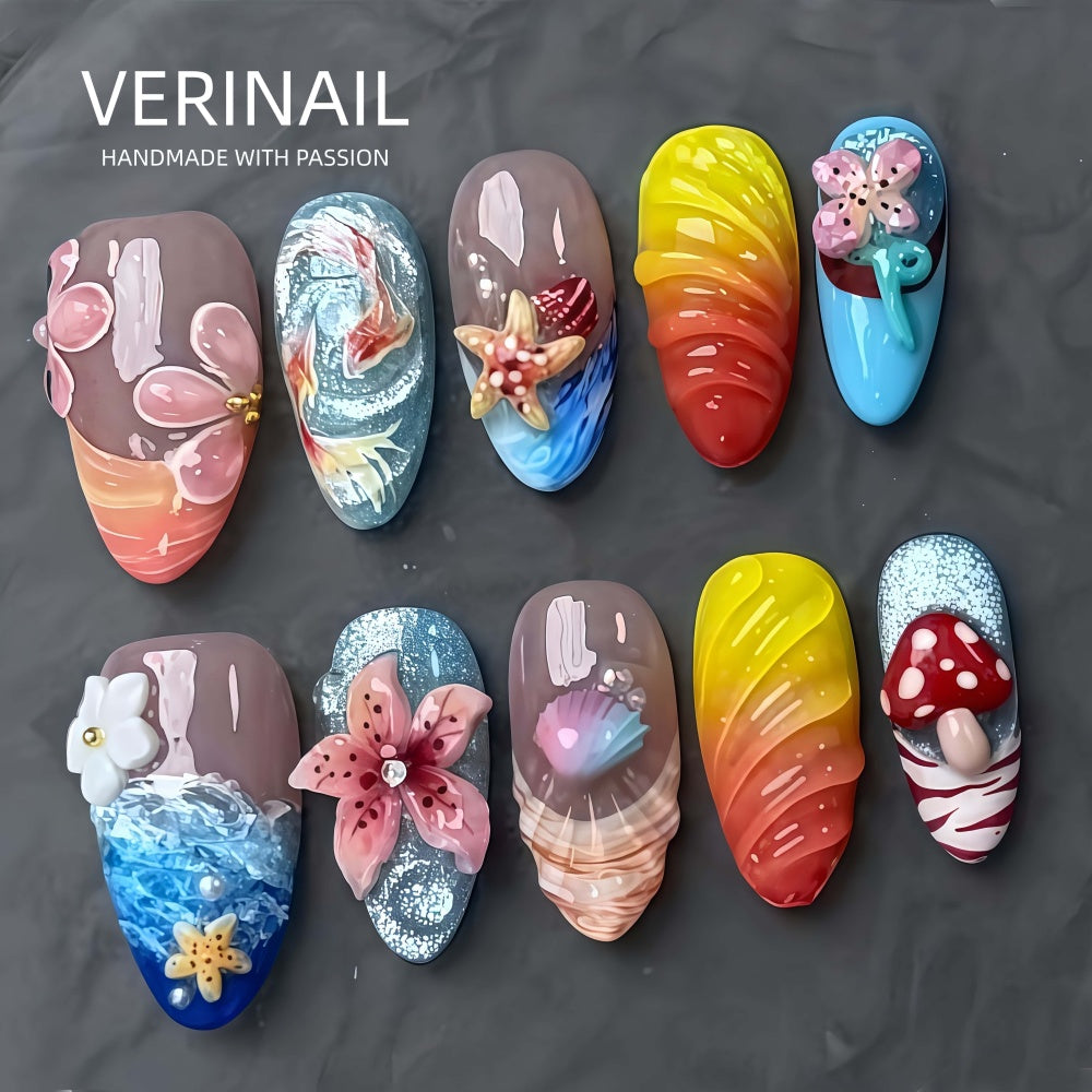 #4 Press-On Nails Box Handmade, Reusable, Unique Styles