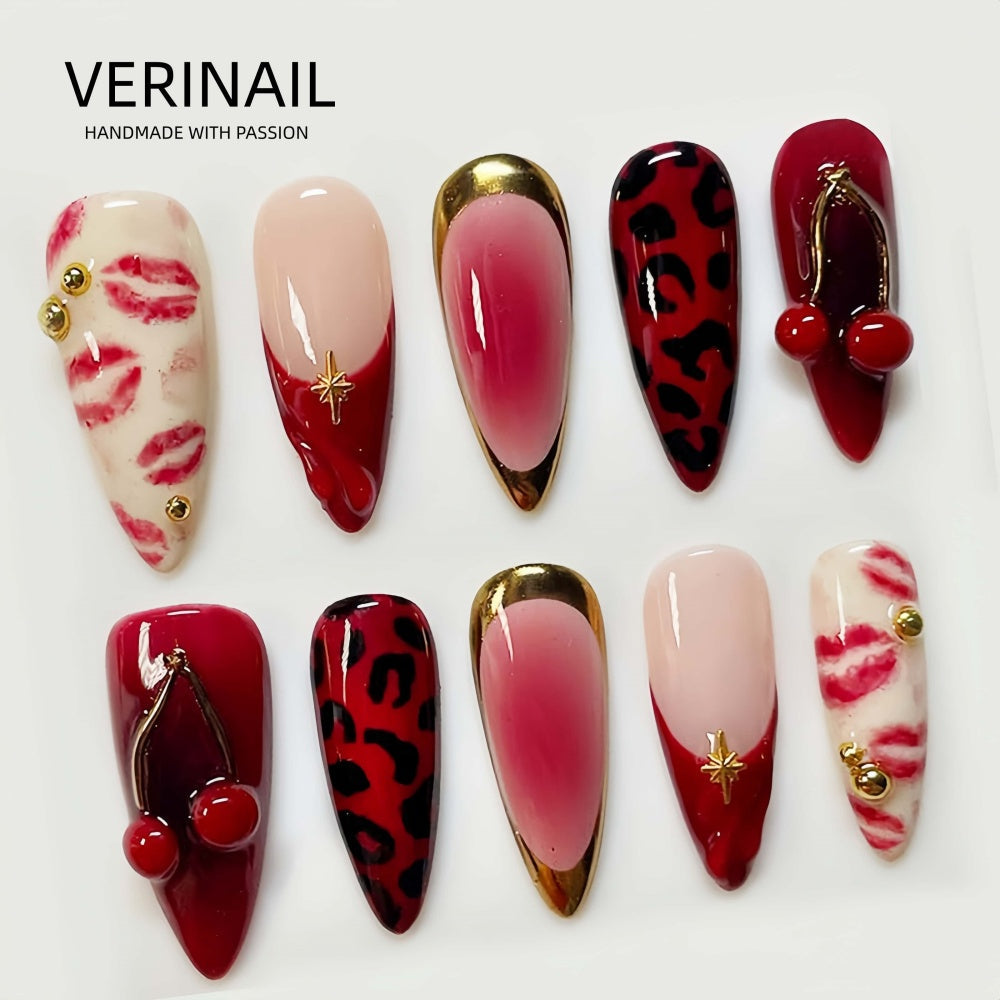 #4 Press-On Nails Box Handmade, Reusable, Unique Styles