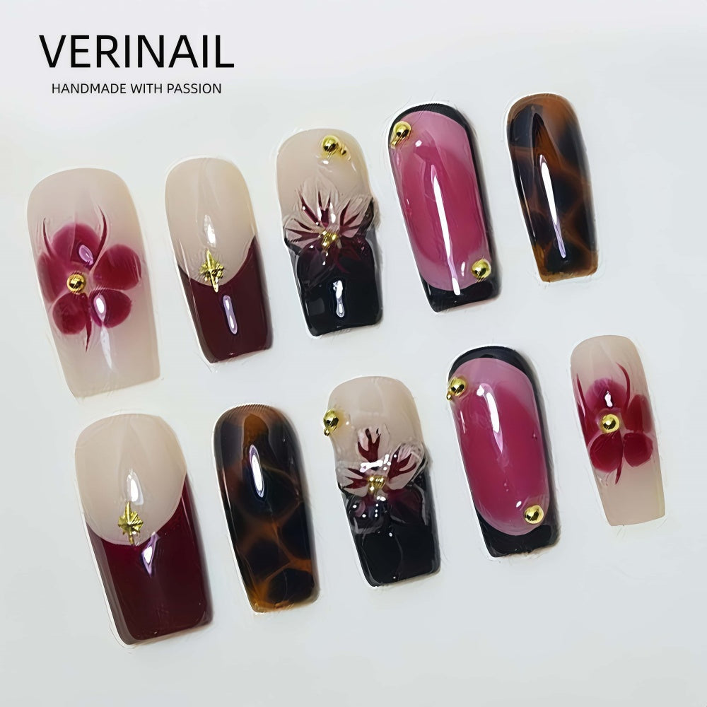 #4 Press-On Nails Box Handmade, Reusable, Unique Styles