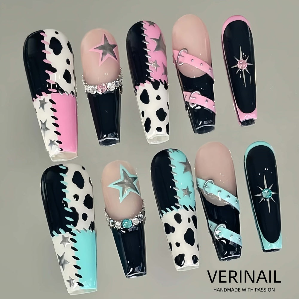 #4 Press-On Nails Box Handmade, Reusable, Unique Styles