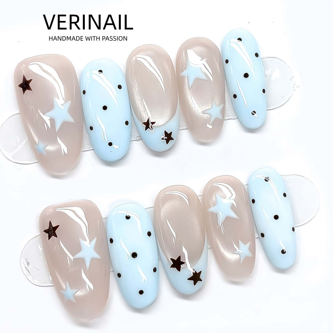 #1 Handmade Press On Nails Gothic nails/Smudged nails/Custom nails
