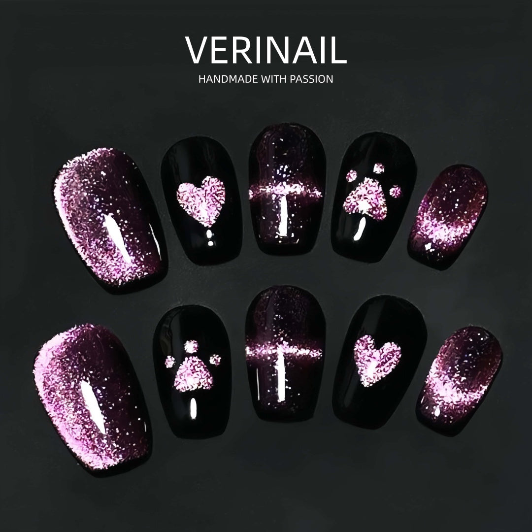 #1 Handmade Press On Nails Gothic nails/Smudged nails/Custom nails