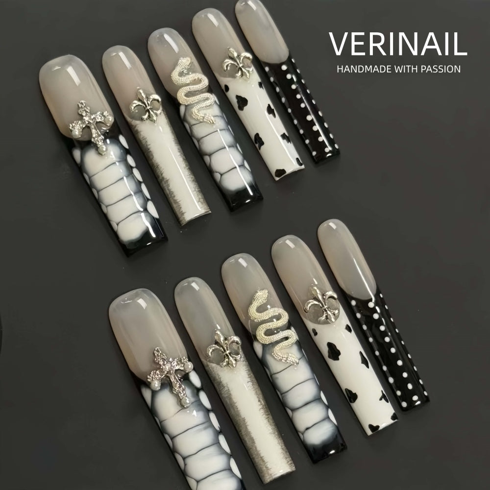 #4 Press-On Nails Box Handmade, Reusable, Unique Styles