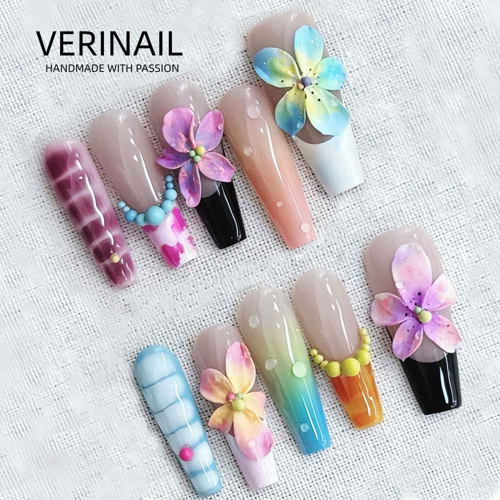 #4 Press-On Nails Box Handmade, Reusable, Unique Styles