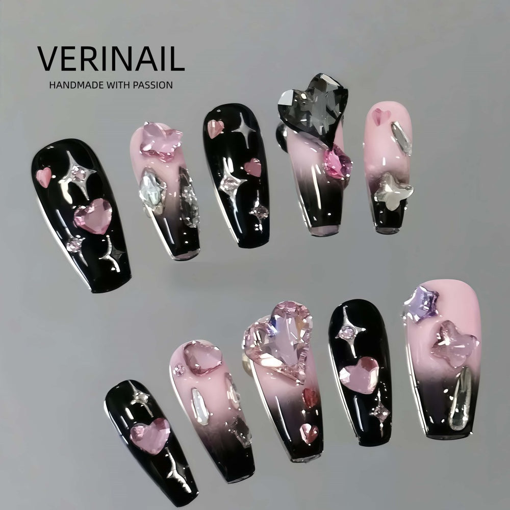 #4 Press-On Nails Box Handmade, Reusable, Unique Styles