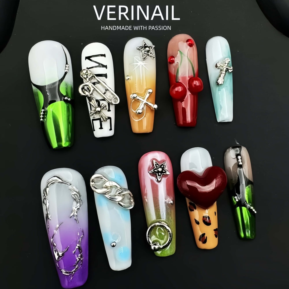 #4 Press-On Nails Box Handmade, Reusable, Unique Styles