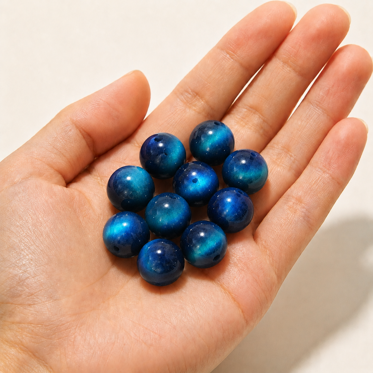 $0.99-10PCS Round Smooth Beads 8mm