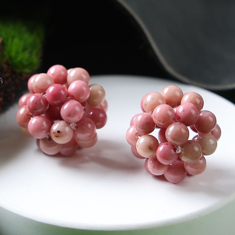 Handmade Crystal Stone Beads Ball Shape 1PCS