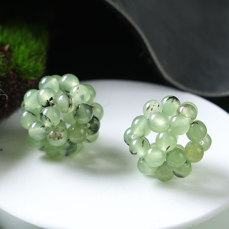 Handmade Crystal Stone Beads Ball Shape 1PCS