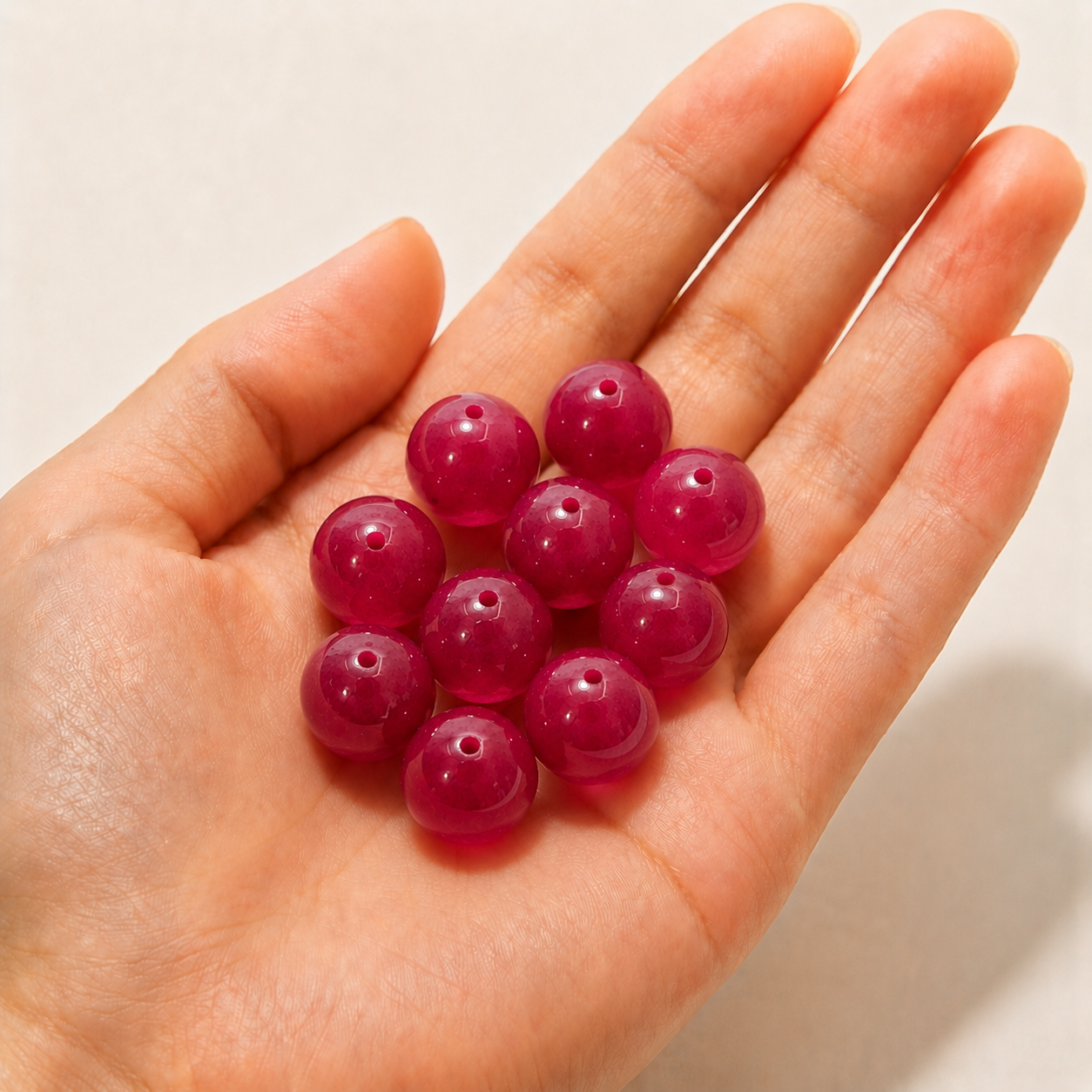 $0.99-10PCS Round Smooth Beads 8mm