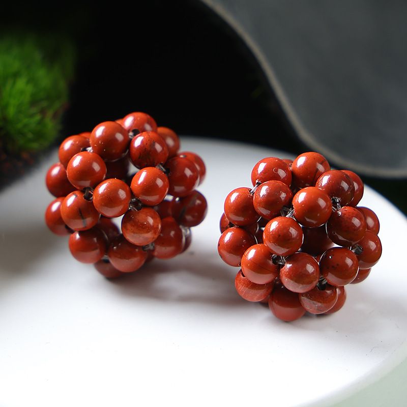 Handmade Crystal Stone Beads Ball Shape 1PCS