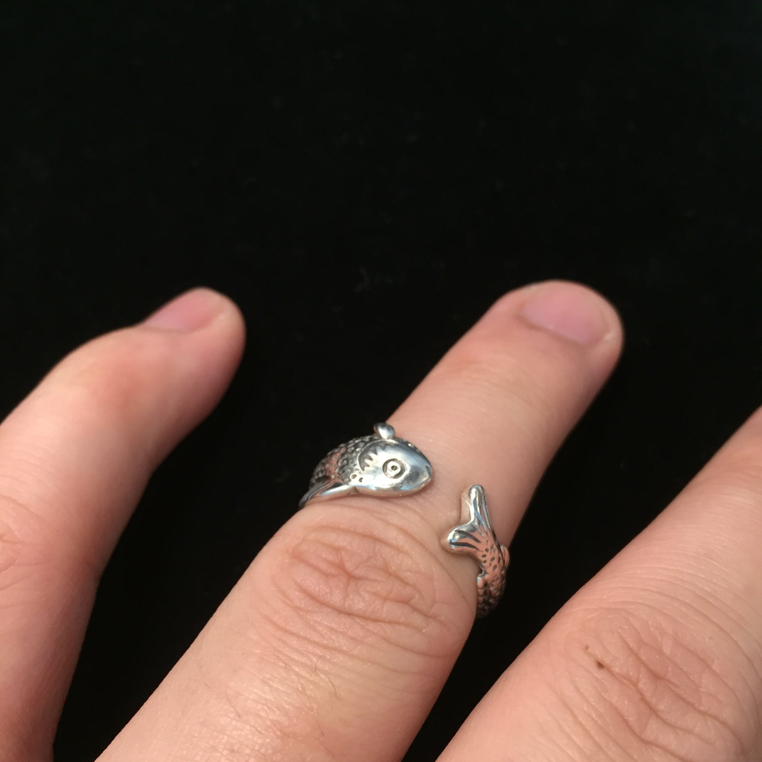 Classic Fish Retro 925 Sterling Silver Ring