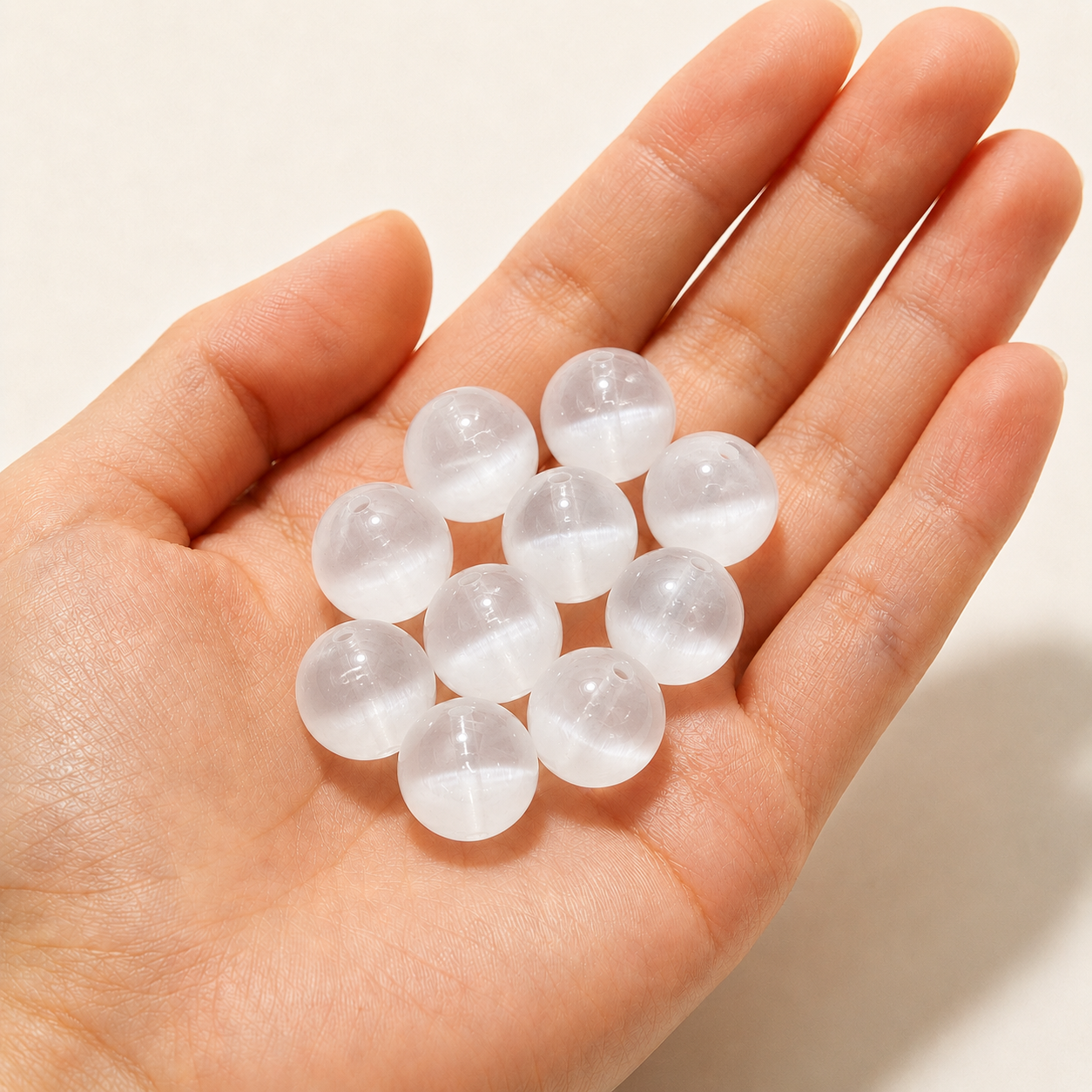 $0.99-10PCS Round Smooth Beads 8mm