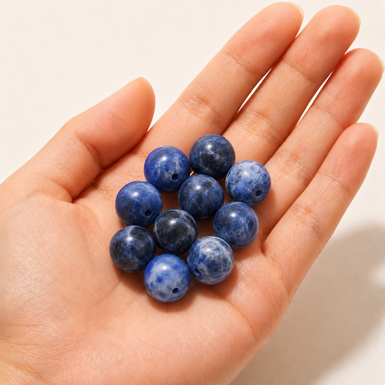$0.99-10PCS Round Smooth Beads 8mm
