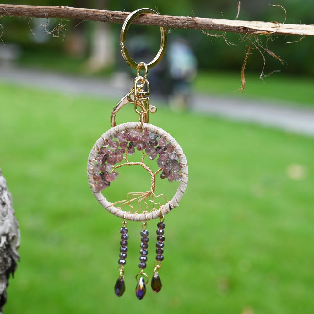 Dream Catcher Life Tree Healing Keychains