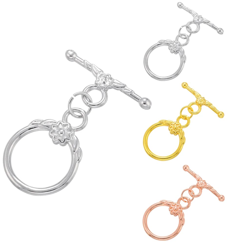 1PCS Oval/heart Brass Cubic Zirconia Clasps Hooks