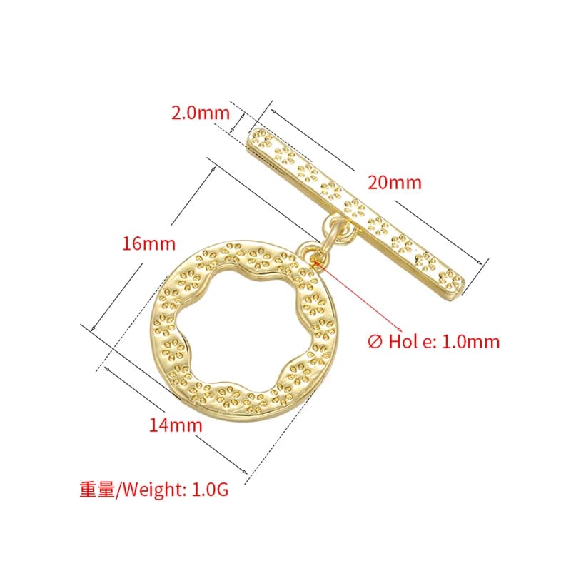 1PCS Oval/heart Brass Cubic Zirconia Clasps Hooks