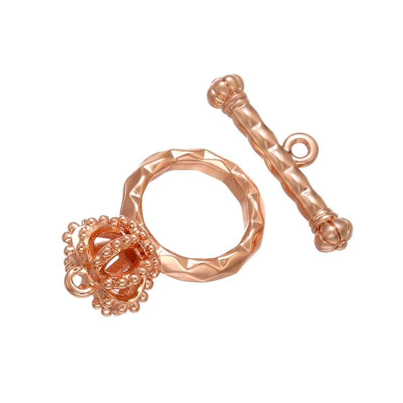 1PCS Oval/heart Brass Cubic Zirconia Clasps Hooks