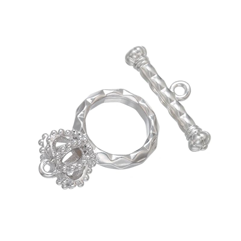 1PCS Oval/heart Brass Cubic Zirconia Clasps Hooks