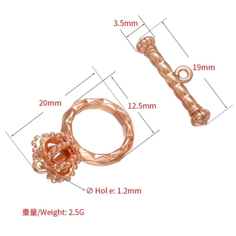 1PCS Oval/heart Brass Cubic Zirconia Clasps Hooks