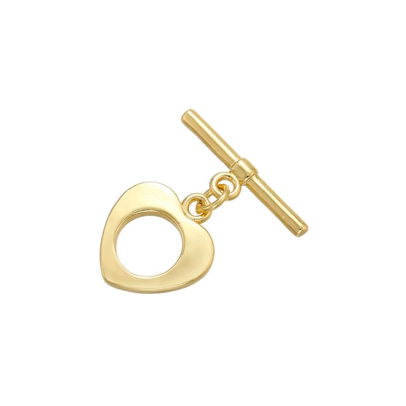 1PCS Oval/heart Brass Cubic Zirconia Clasps Hooks