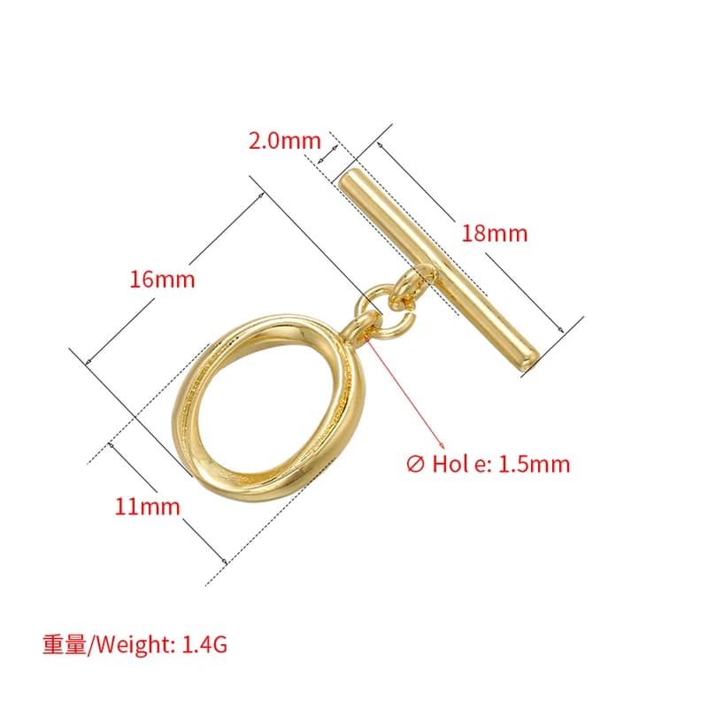 1PCS Oval/heart Brass Cubic Zirconia Clasps Hooks