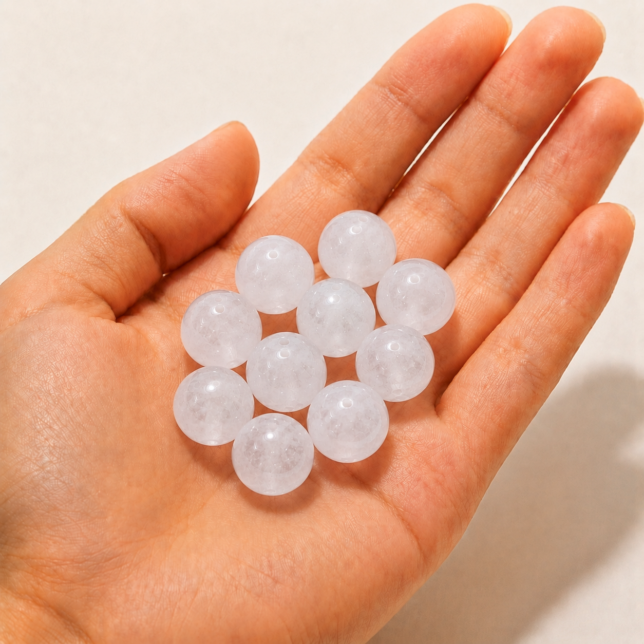 $0.99-10PCS Round Smooth Beads 8mm